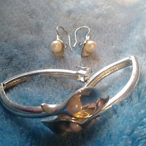 Pearl and Bracelet Bundle Sterling Silver!!